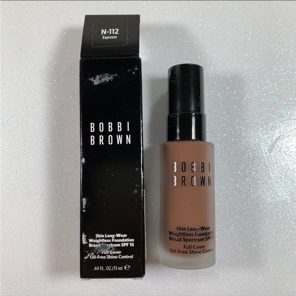Bobbi Brown Skin Long-Wear WeightlessFoundation Espresso N-112 .44 fl oz 13ml - Picture 1 of 6